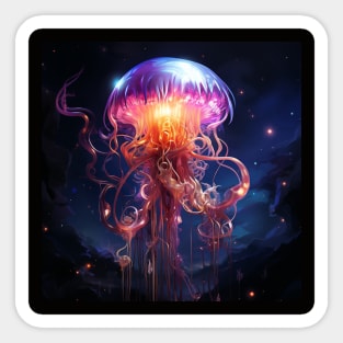 Neon Jellyfish #3 Sticker